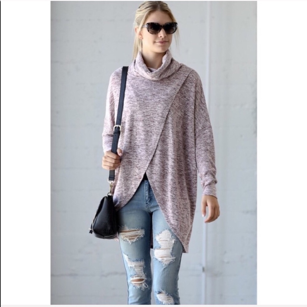 BOGO! 1 left!! Turtleneck Layered Tunic 💜